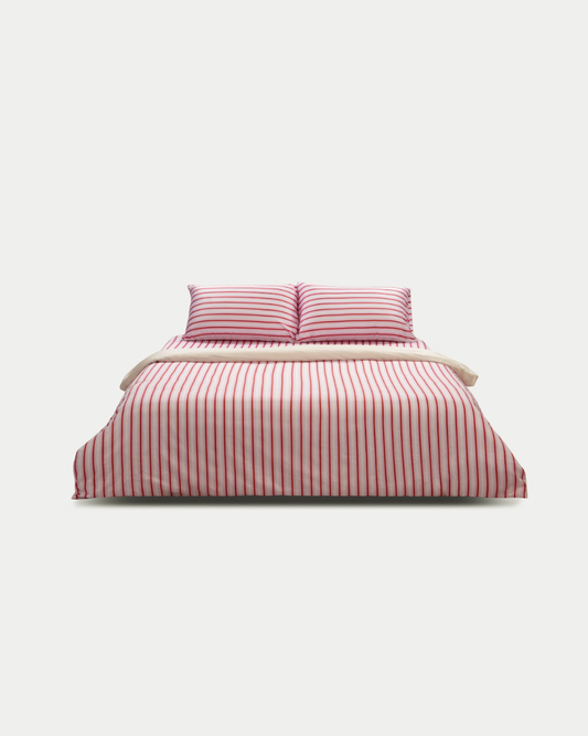 Duvet Cover - Candy Stripes in Pink
