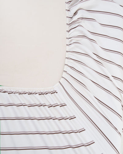 Fitted Sheet - Pajama Stripes in Oak