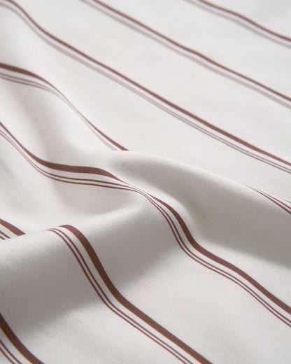 Full Bedding Set - Pajama Stripes in Oak