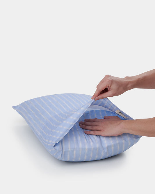 Pillowcase Pair - Sleepover Stripes in Blue
