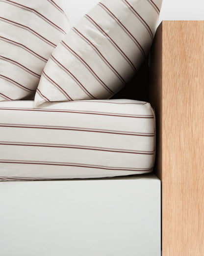 Fitted Sheet Set - Pajama Stripes in Oak