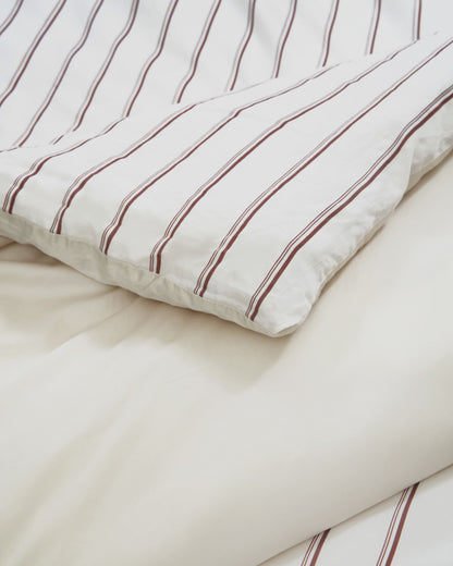 Duvet Cover - Pajama Stripes In Oak