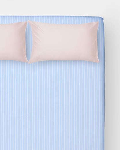 Fitted Sheet Set - Sleepover Blue & Agnes Pink