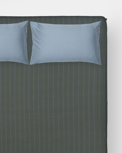Fitted Sheet Set - Pajama Forest & Silver Blue