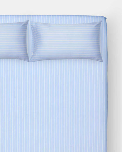 Fitted Sheet Set - Sleepover Stripes in Blue