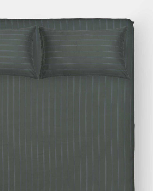 Fitted Sheet Set - Pajama Stripes in Forest