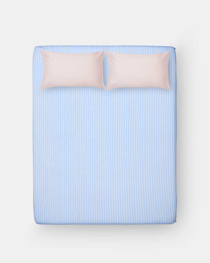 Fitted Sheet Set - Sleepover Blue & Agnes Pink