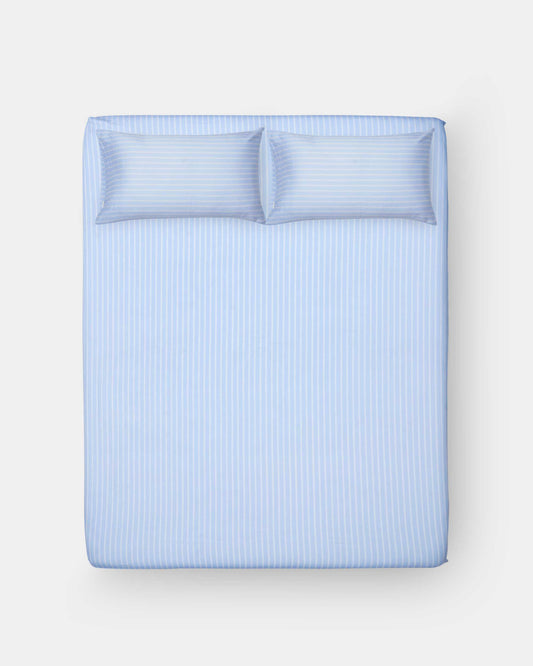 Fitted Sheet Set - Sleepover Stripes in Blue