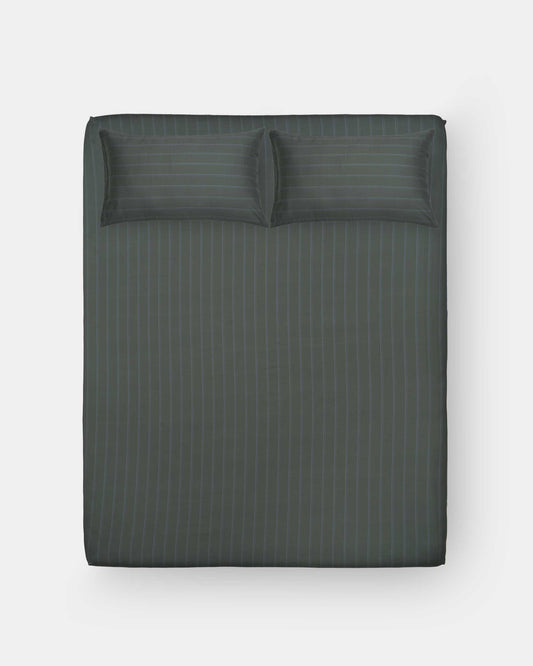 Fitted Sheet Set - Pajama Stripes in Forest