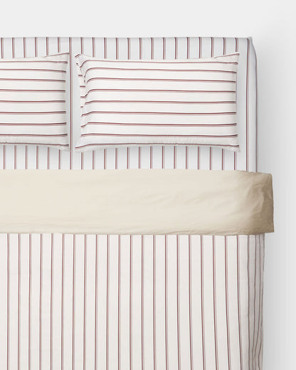 Full Bedding Set - Pajama Stripes in Oak