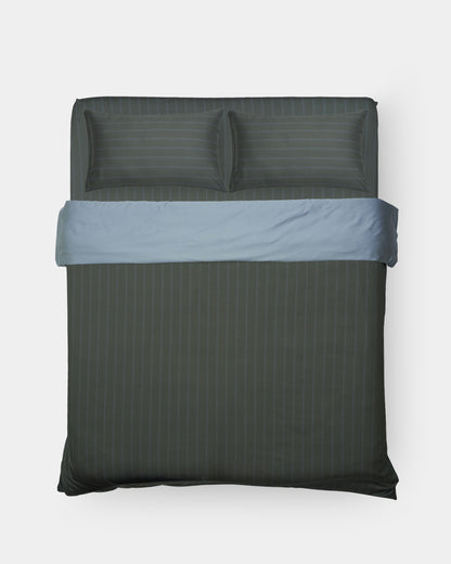 Full Bedding Set - Pajama Stripes in Forest