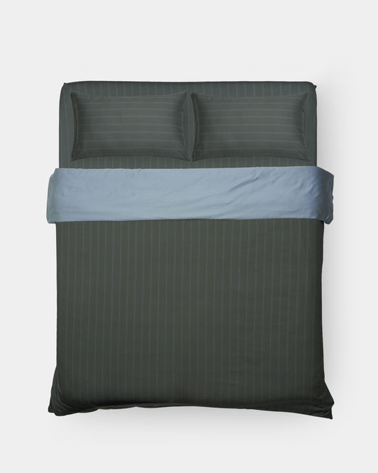 Full Bedding Set - Pajama Stripes in Forest