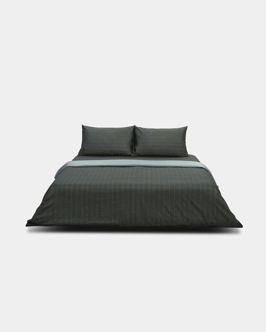 Duvet Cover - Pyjama Stripes in Forest