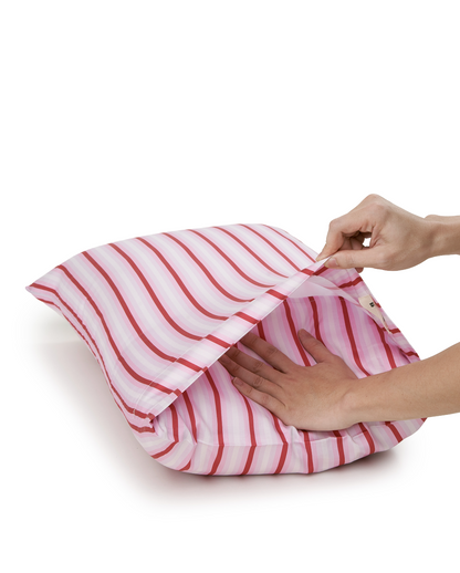 Pillowcase Pair -  Candy Stripes in Pink