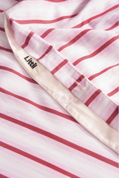 Duvet Cover - Candy Stripes in Pink